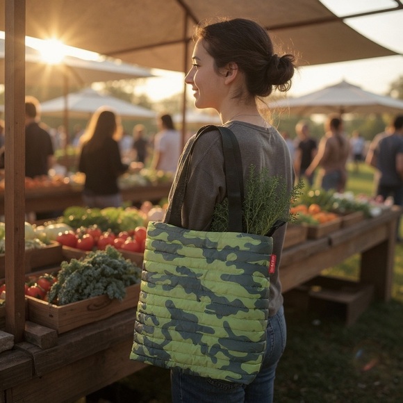 the Bump Camouflage Quilted Tote Bag - Picture 4 of 4